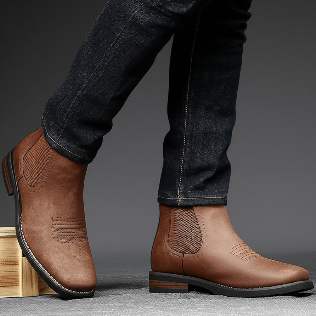 Botines hombre sin cordones ajuste cómodo estilo urbano