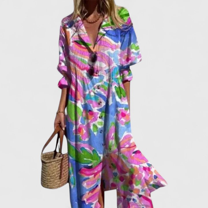 Vestido Bohemio Mujer Verano Estilo Suelto