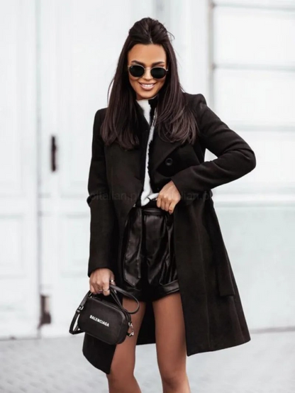 Abrigo Trench Mujer Doble Botonadura Slim Fit
