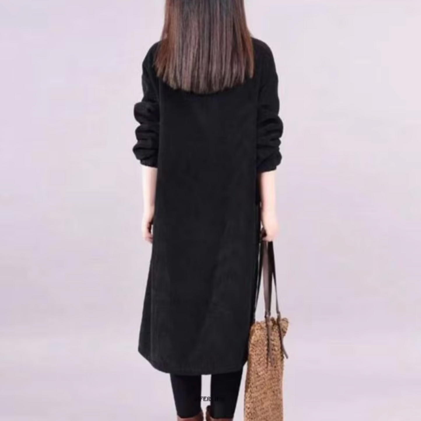 Vestido Invierno Mujer Oversize Ajuste Amplio