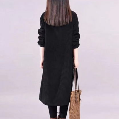 Vestido Invierno Mujer Oversize Ajuste Amplio