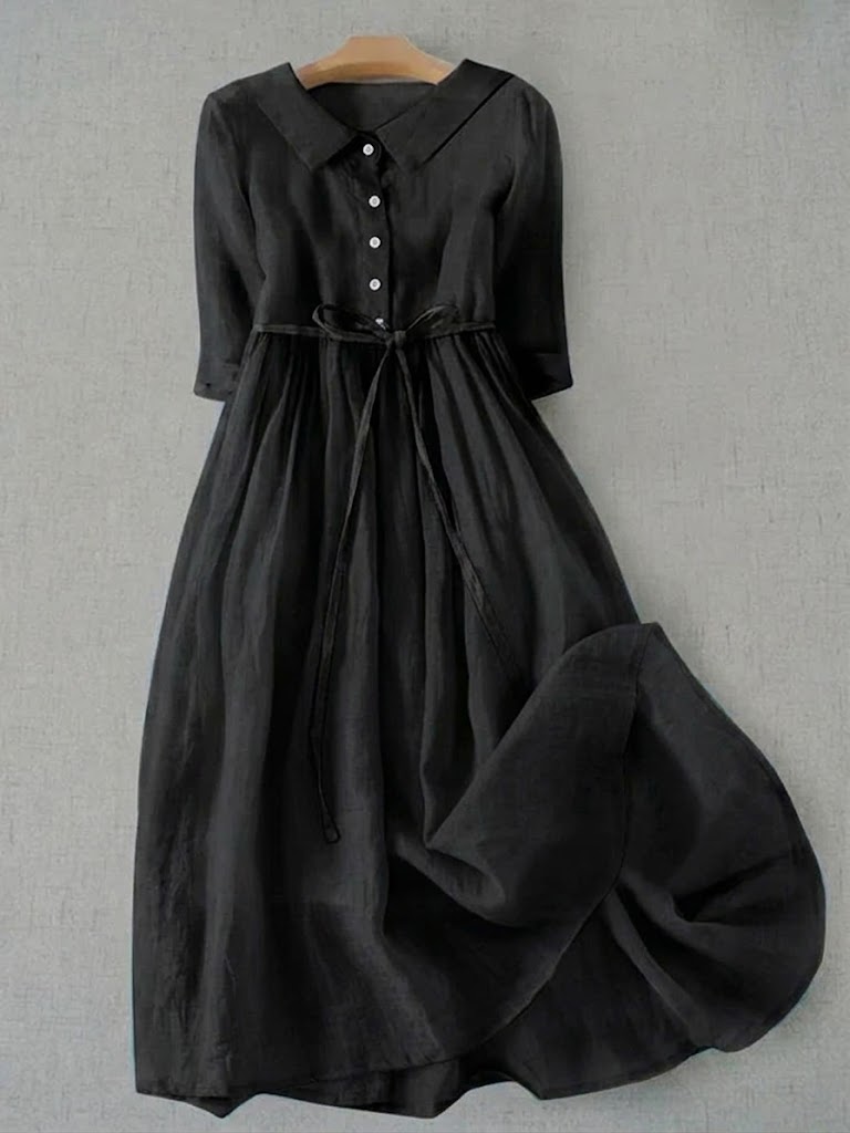 Vestido Ligero Mujer Estilo Clásico