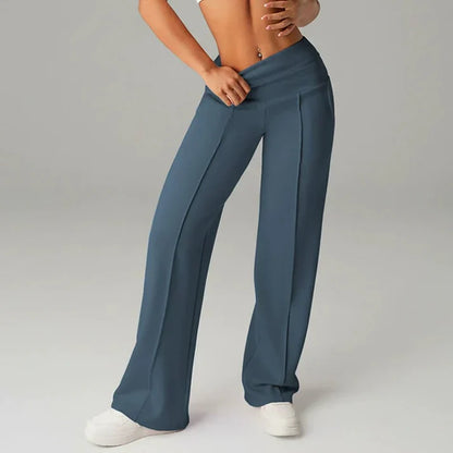 Pantalón recto Mujer de corte amplio