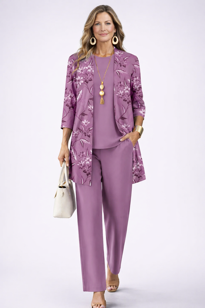 Conjunto Mujer Tres Piezas Ajuste Clasico - Mavetta