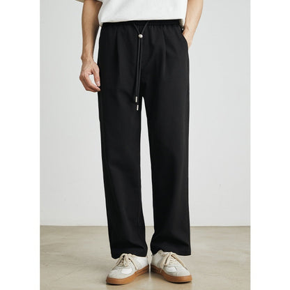 Pantalón recto hombre tejido ligero corte clásico cómodo