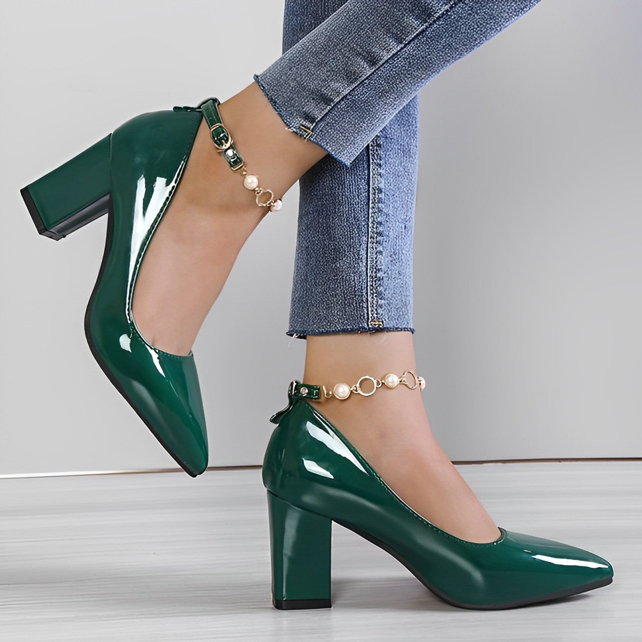 Zapatos Tacón Grueso Mujer Comodos Ajuste Confortable