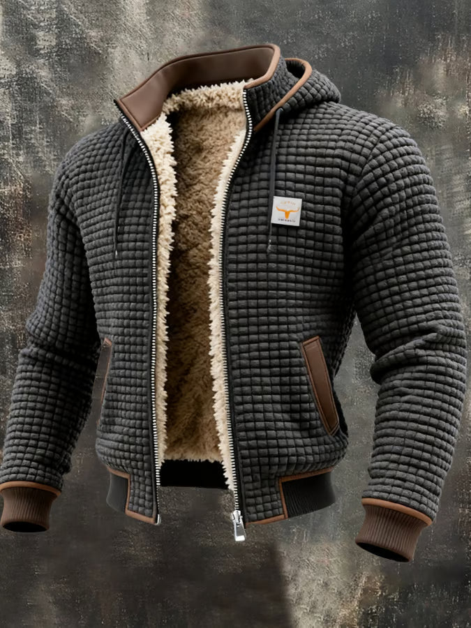 Chaqueta Hombre Acolchada Capucha Ajuste Urbano
