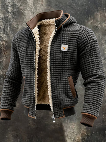 Chaqueta Hombre Acolchada Capucha Ajuste Urbano