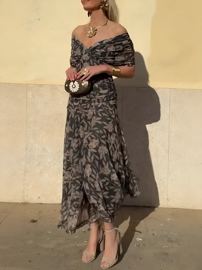 Vestido maxi mujer con caída fluida y estilo elegante - Mavetta