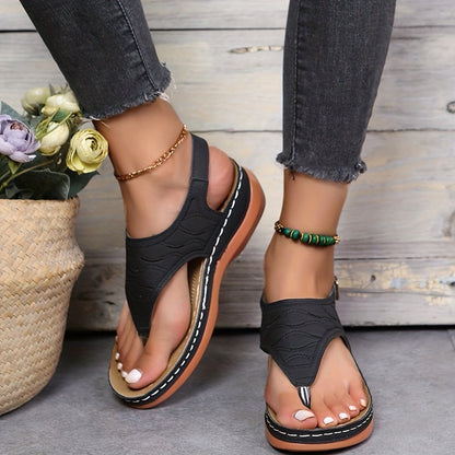 Sandalias Mujer Cuña Comodas Ajuste Elegante Verano