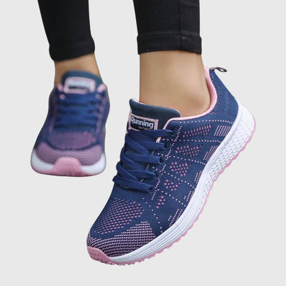 Zapatillas running mujer ligeras con cordones primavera