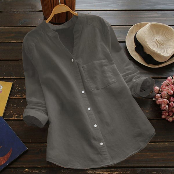 Blusa Mujer con Botones Diseño Relajado Estilo Casual