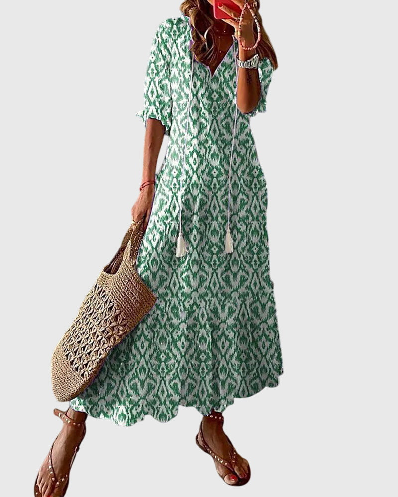 Vestido Bohemio Mujer de Verano Estilo Suelto