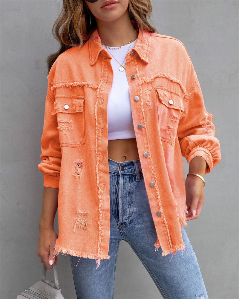Chaqueta Vaquera Mujer Algodón Corte Clásico