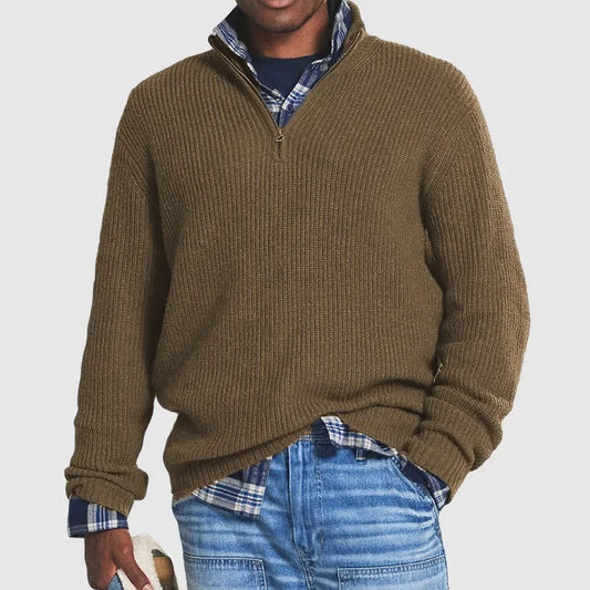 Jersey Hombre Mezcla de Cachemira con Cremallera - Mavetta
