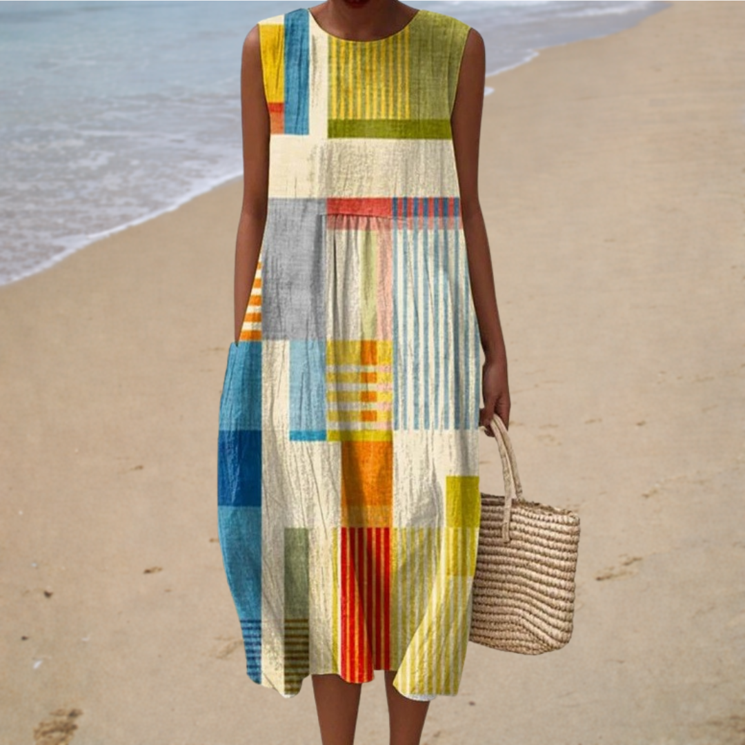 Vestido Mujer Verano Sin Mangas Comodo - Mavetta