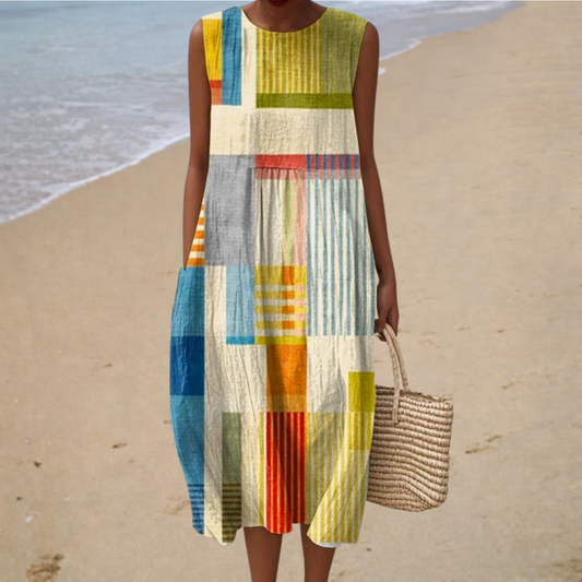 Vestido Mujer Verano Sin Mangas Comodo - Mavetta