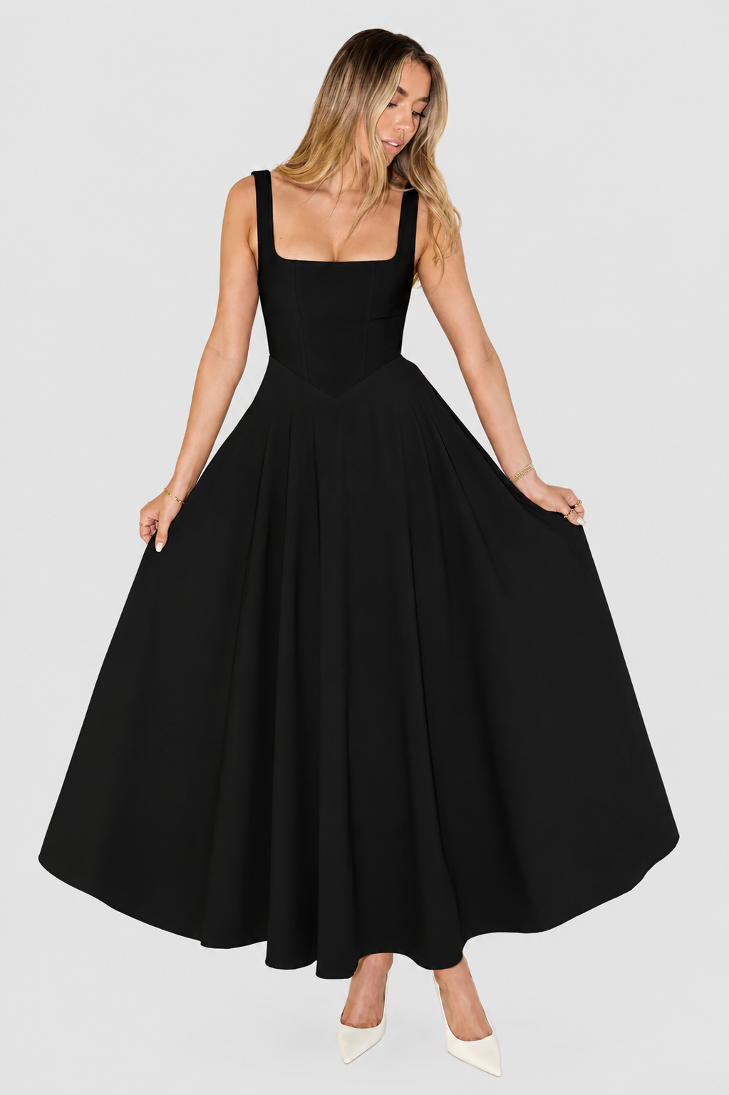 Vestido Mujer Elegante Corte Grace