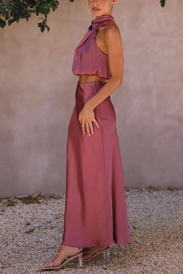 Conjunto Mujer Falda Larga Moderno Ajuste Comodo