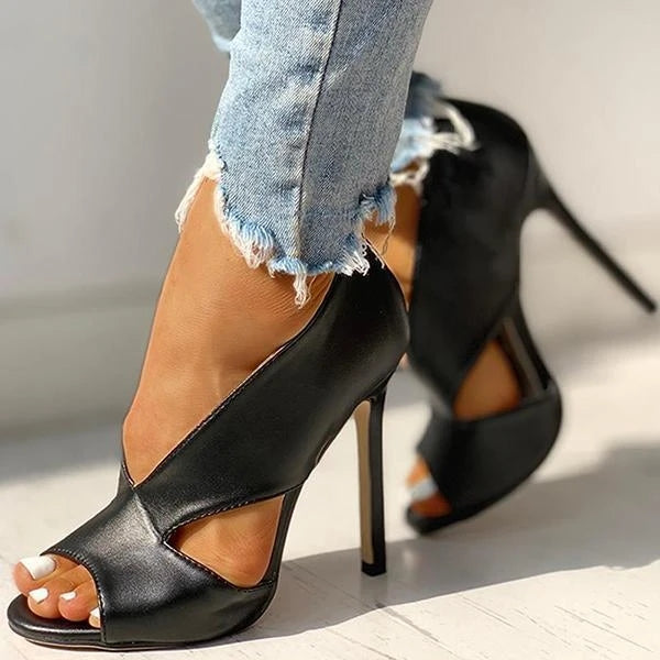 Sandalias Mujer Ortopédicas Tacón Alto Diseño Abierto