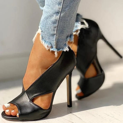 Sandalias Mujer Ortopédicas Tacón Alto Diseño Abierto