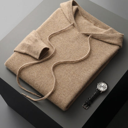 Jersey Hombre de Cachemir con Capucha Primavera