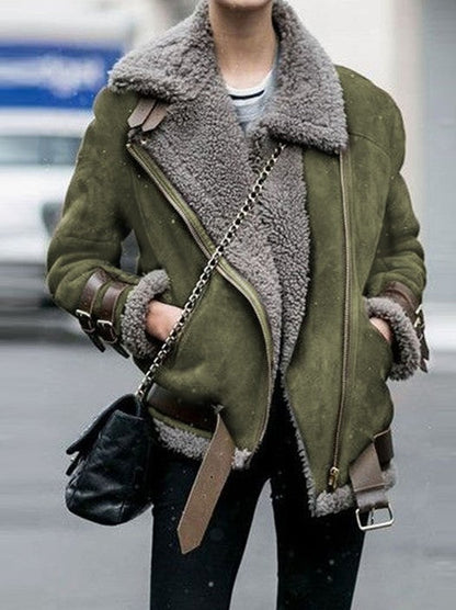 Chaqueta Mujer Gruesa Invierno Talla Grande Ajuste Comodo