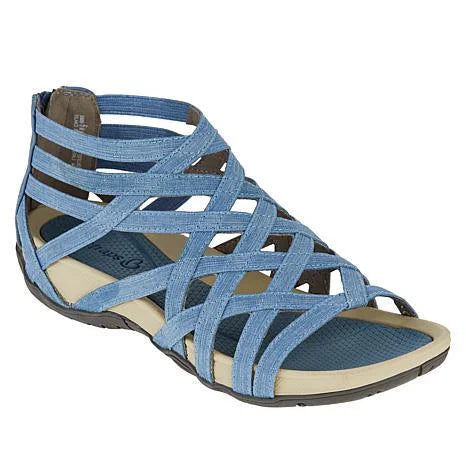 Sandalias ortopédicas mujer tiras cruzadas diseño abierto