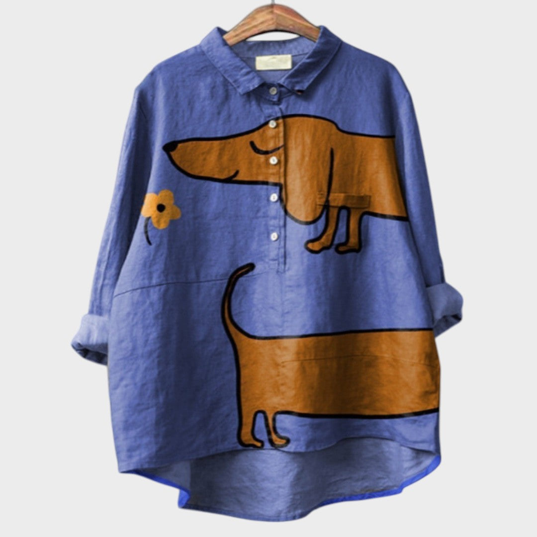 Blusa Mujer Algodón Estampado Ajuste Casual - Mavetta