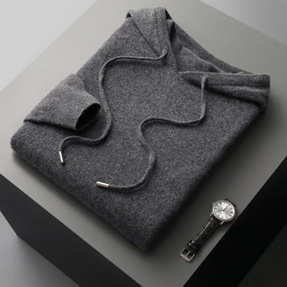 Jersey Hombre de Cachemir con Capucha Primavera