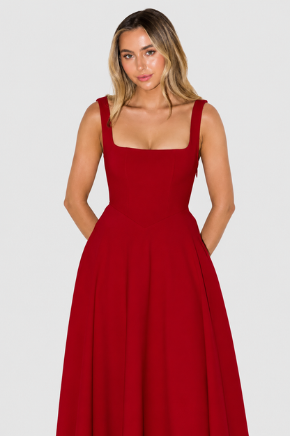 Vestido Mujer Elegante Corte Grace