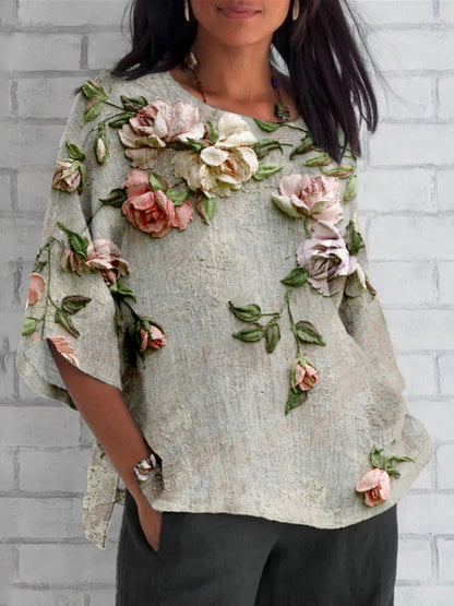 Mujer Estampado Floral Ajuste Casual