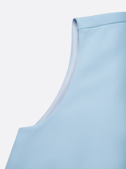 Vestido Midi Mujer de Drapeado Ajuste Moderno