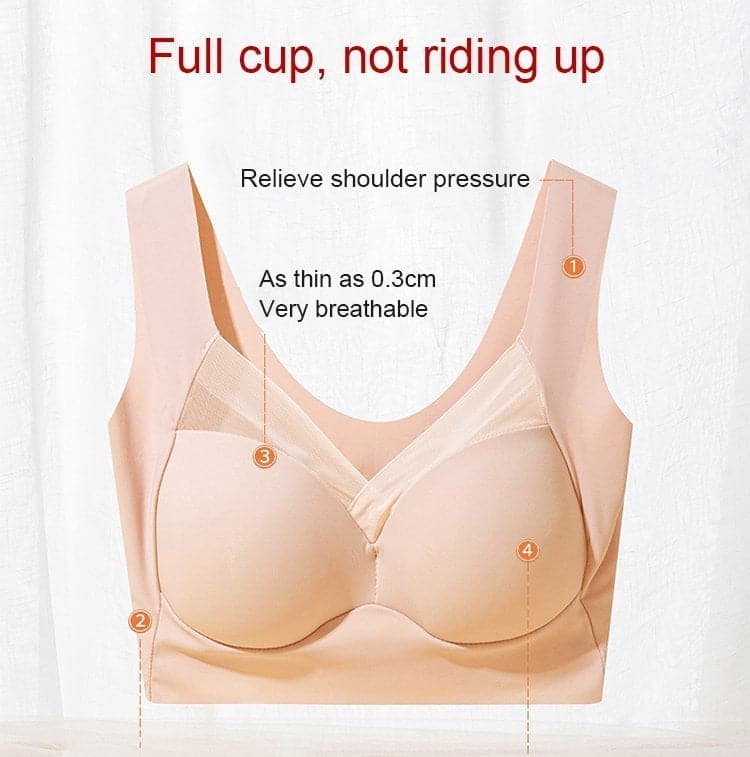 Sujetador Mujer Sin Aros Push Up Soporte Comodo Invisible