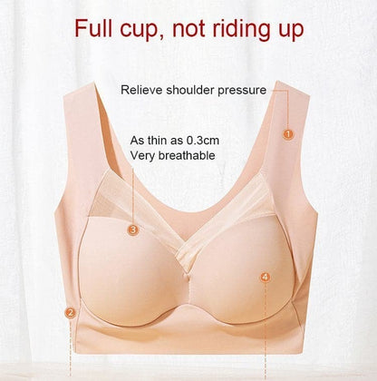Sujetador Mujer Sin Aros Push Up Soporte Comodo Invisible