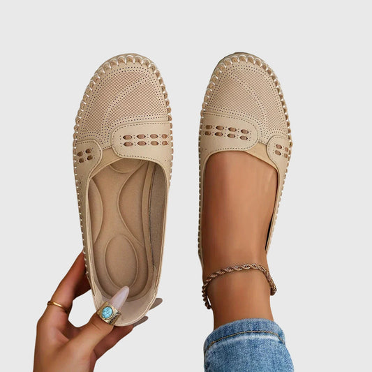 Mocasines Mujer Sintético Perforado Sin Cordones Casual - Mavetta