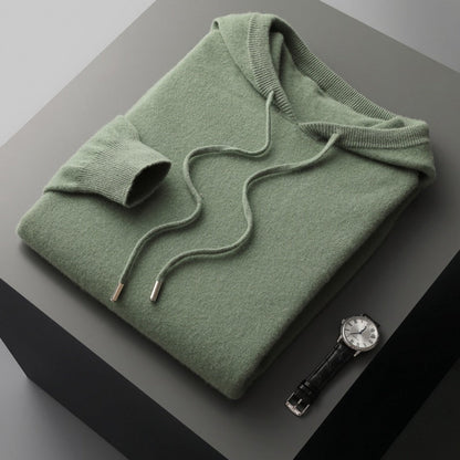 Jersey Hombre de Cachemir con Capucha Primavera