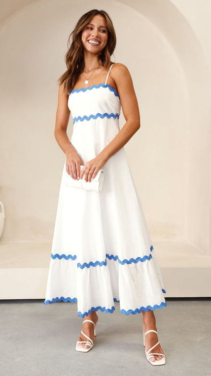 Vestido largo mujer tirantes finos
