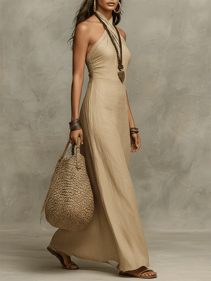 Vestido largo mujer ligero y elegante