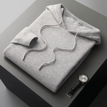 Jersey Hombre de Cachemir con Capucha Primavera