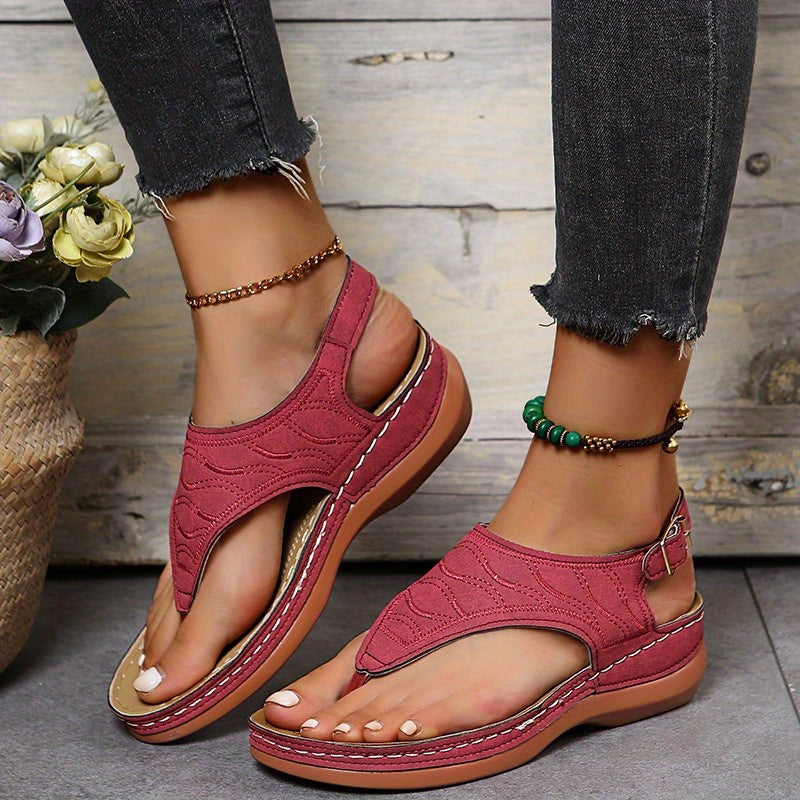 Sandalias Mujer Cuña Comodas Ajuste Elegante Verano