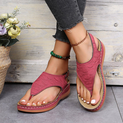 Sandalias Mujer Cuña Comodas Ajuste Elegante Verano