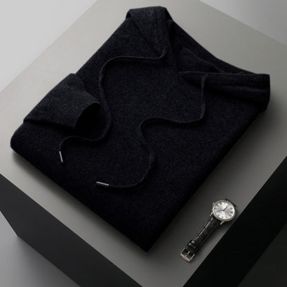 Jersey Hombre de Cachemir con Capucha Primavera