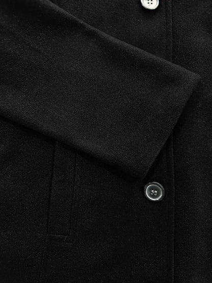 Abrigo largo mujer de estilo clásico cruzado