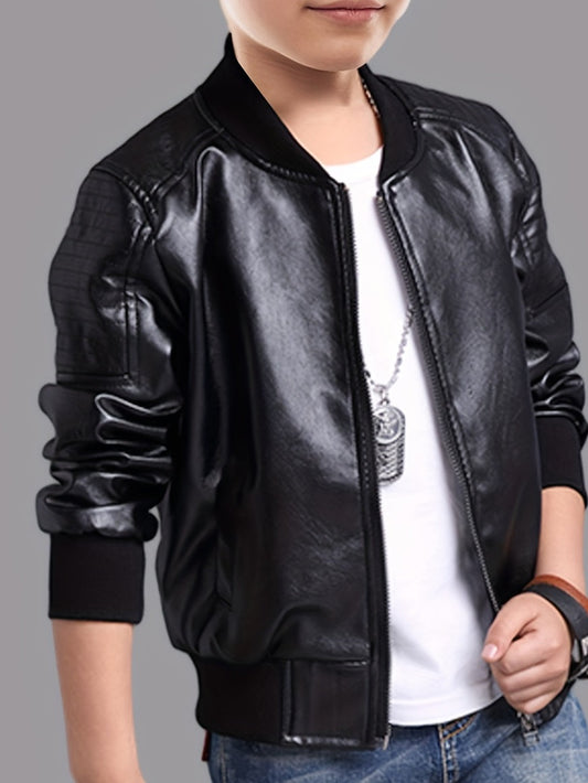 Chaqueta niño con cremallera y cuello alto ajustado - Mavetta