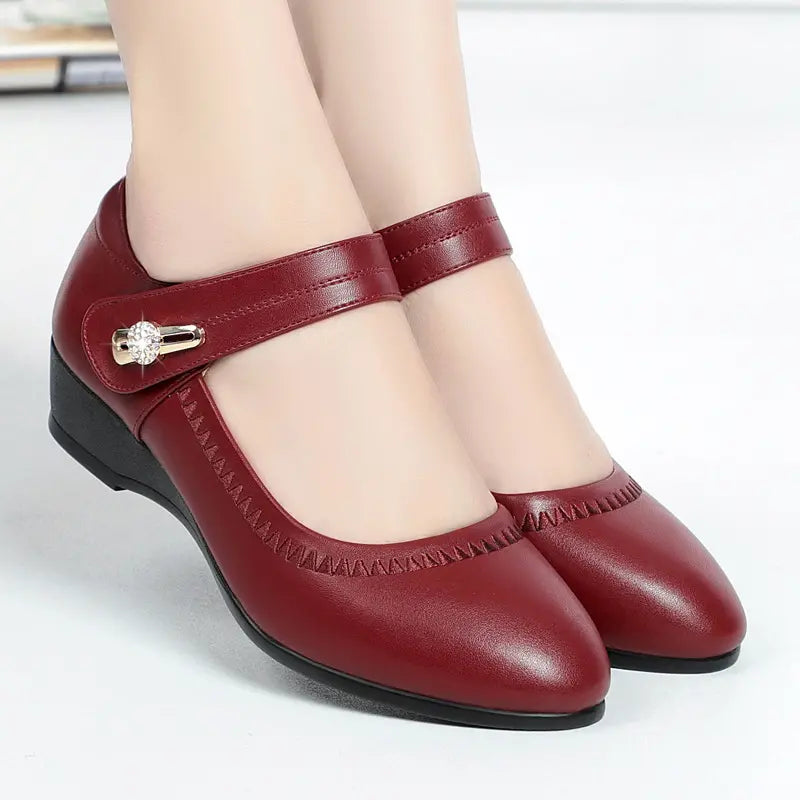 Zapatos Tacón Medio Mujer Diseño Ergonómico Uso Diario