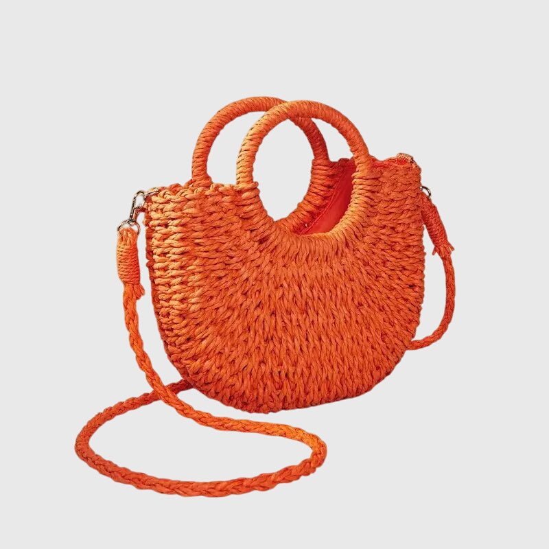 Bolso de mano mujer de material orgánico estilo natural