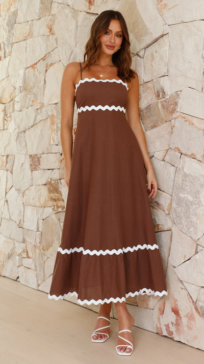 Vestido largo mujer tirantes finos