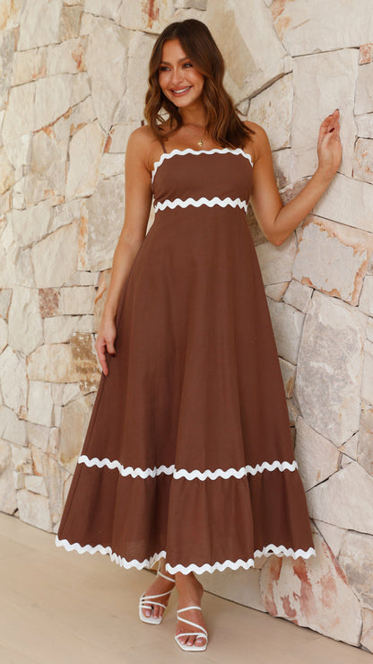 Vestido largo mujer tirantes finos