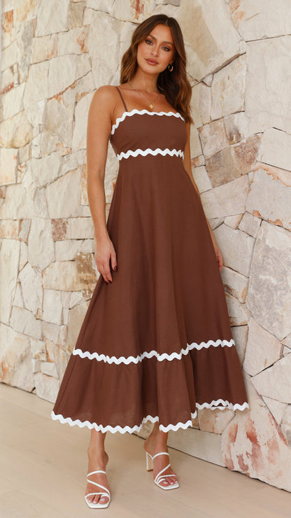 Vestido largo mujer tirantes finos